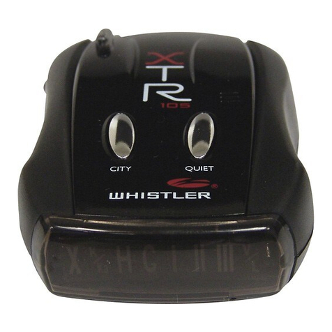 Whistler XTR-105 User manual