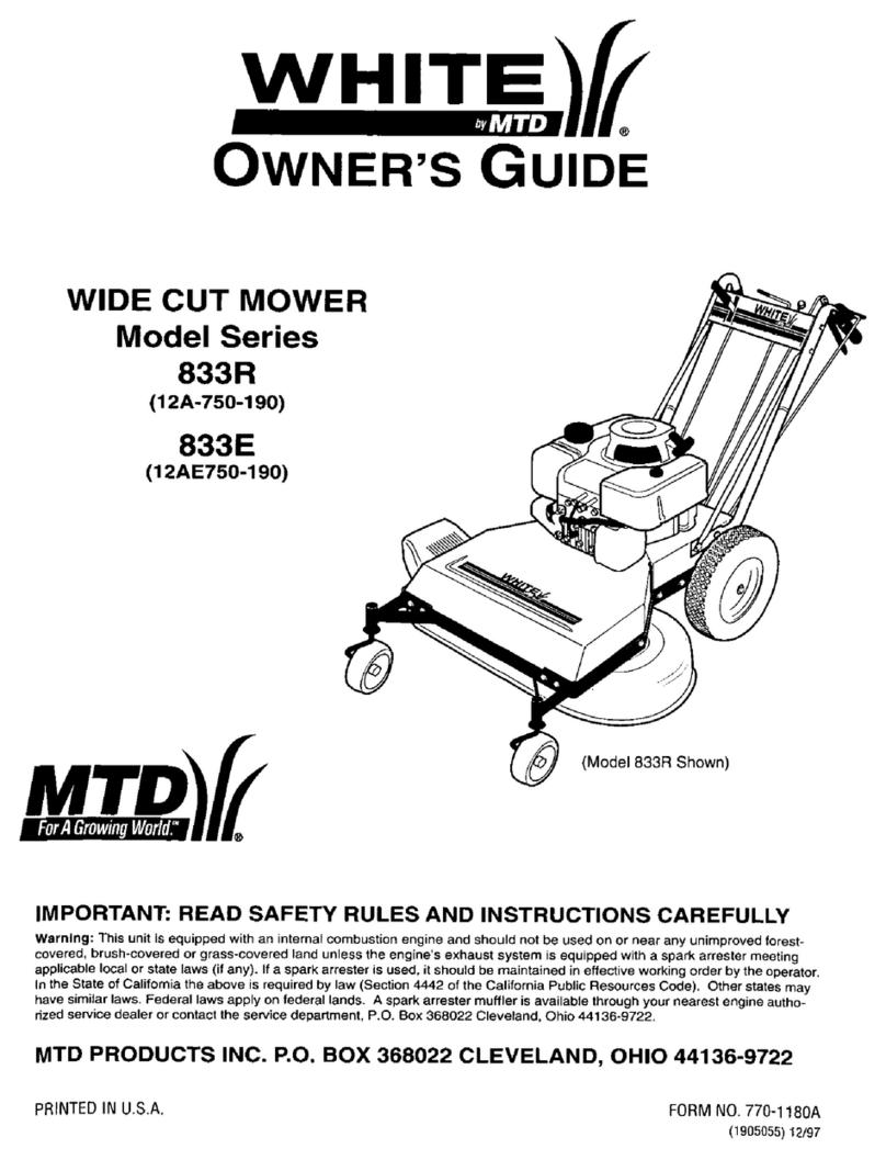 White 833E Series User manual White 833E Series User manual