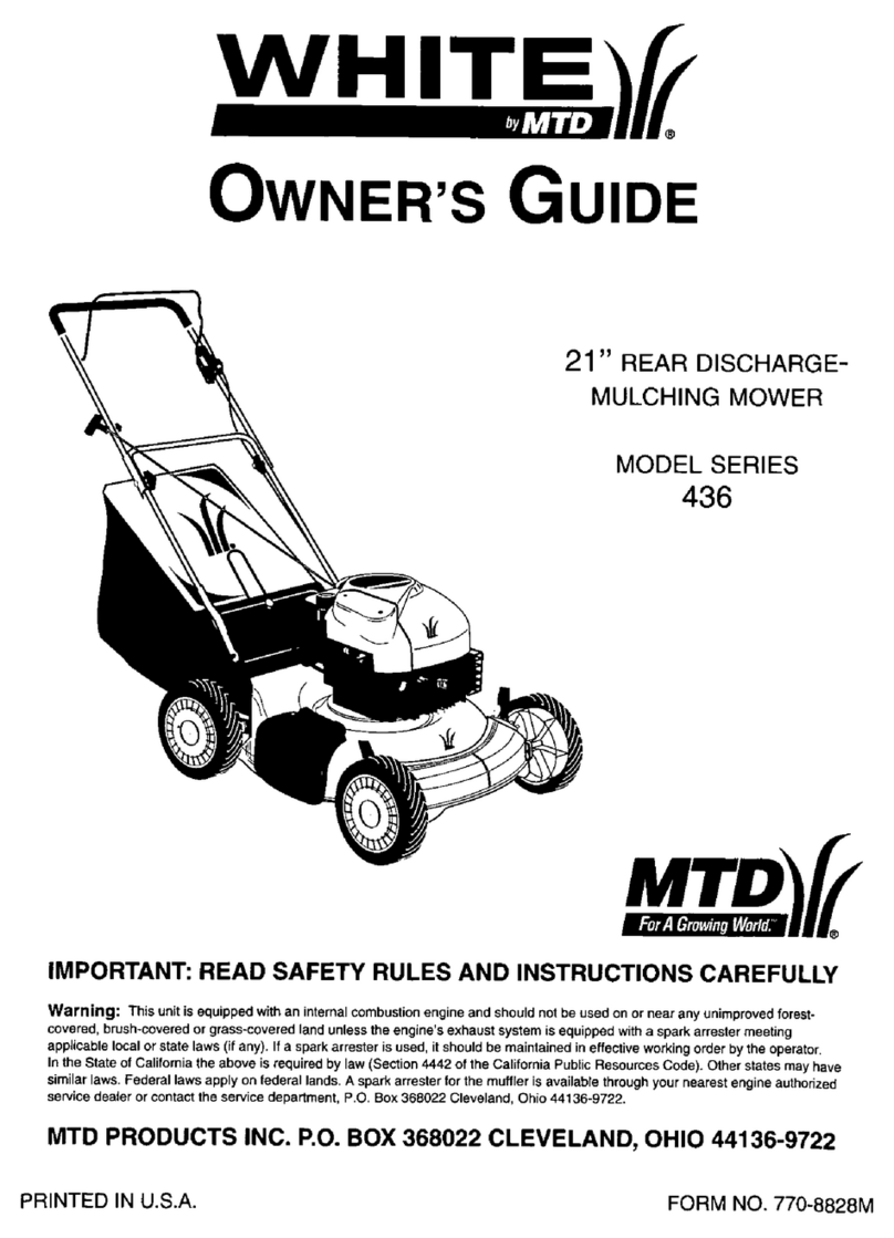 White 436 Series User manual White 436 Series User manual