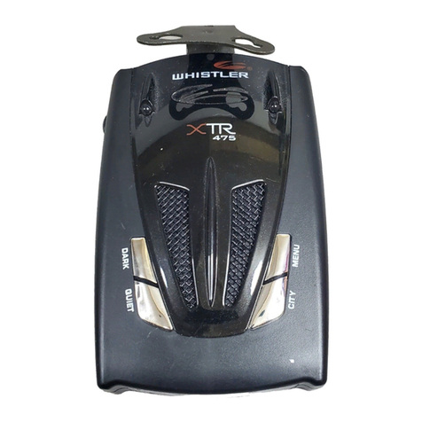 Whistler Total Band Protection XTR-475 User manual
