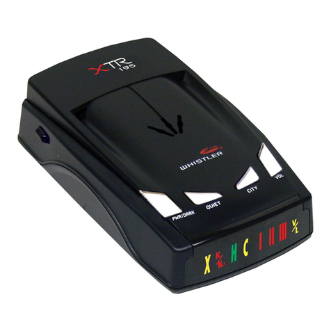 Whistler XTR-180 owner's manual