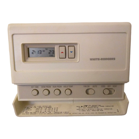 White Rodgers 1F80-24 Installation and operation instructions