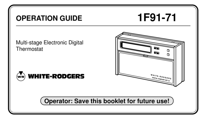 White Rodgers 1F91-71 User manual