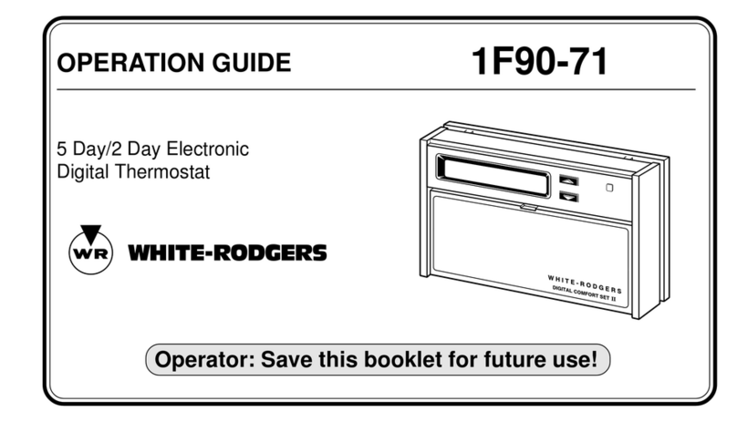 White Rodgers 1F90-71 User manual