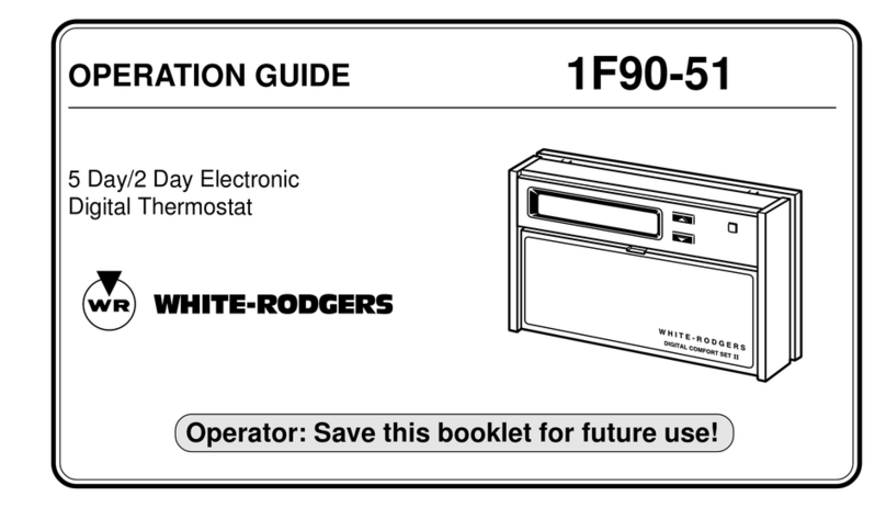 White Rodgers 1F90-51 Operation guide
