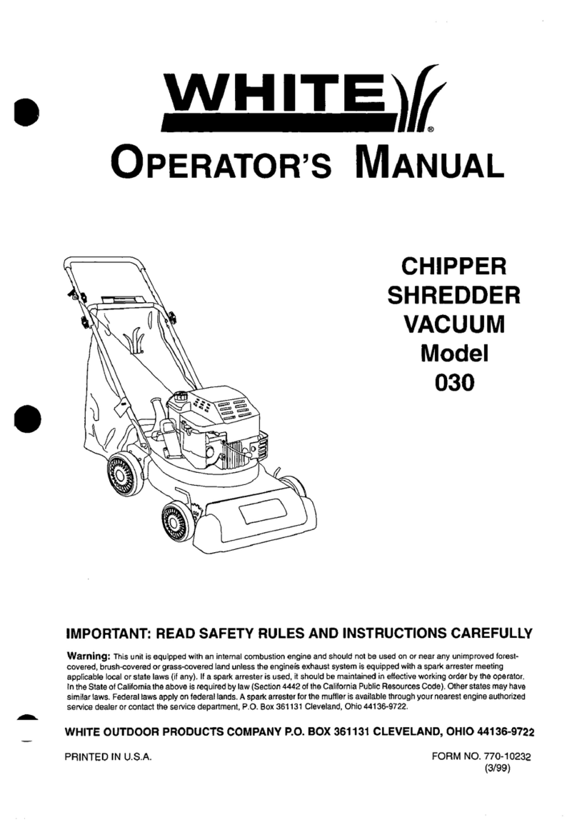White 30 series User manual