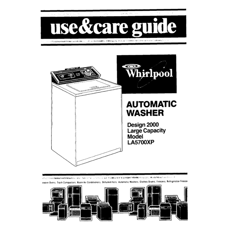 Whirlpool LA5700XP Use & care guide