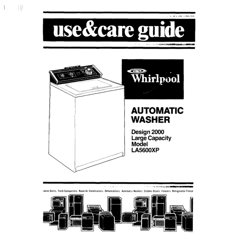 Whirlpool LA5600XP Use & care guide