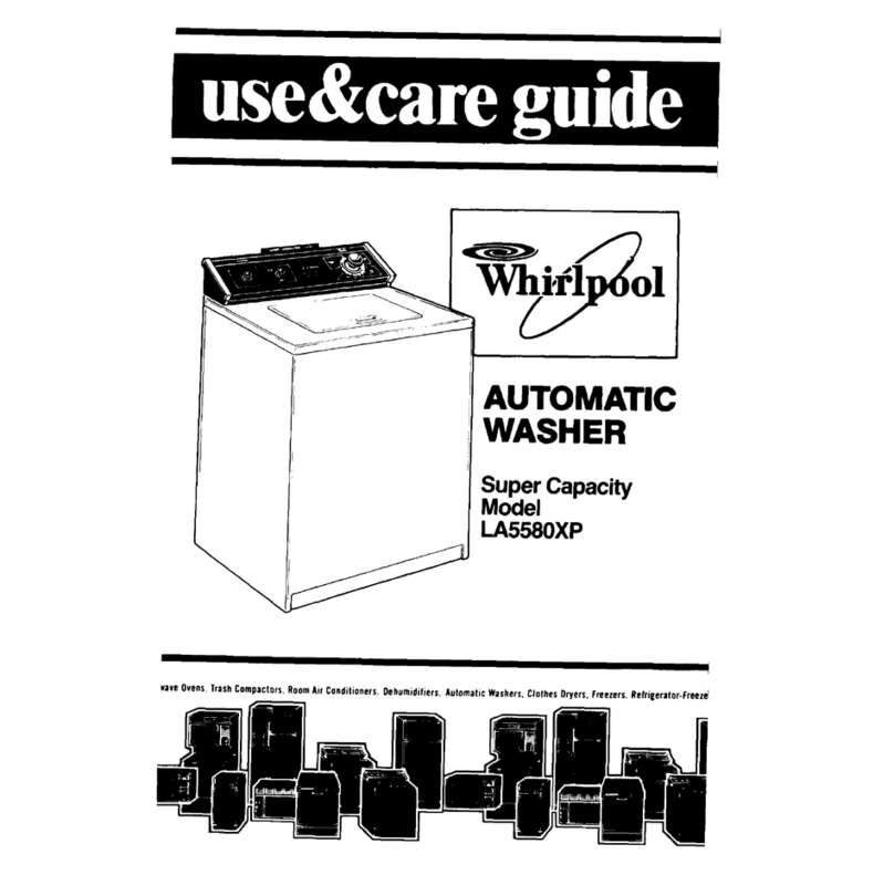 Whirlpool LA558oXP Use & care guide
