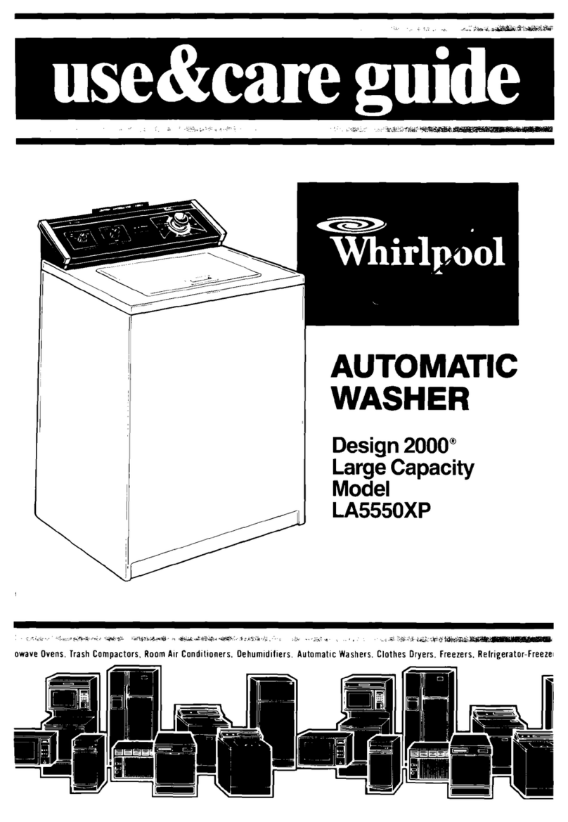 Whirlpool LA5550XP Use & care guide