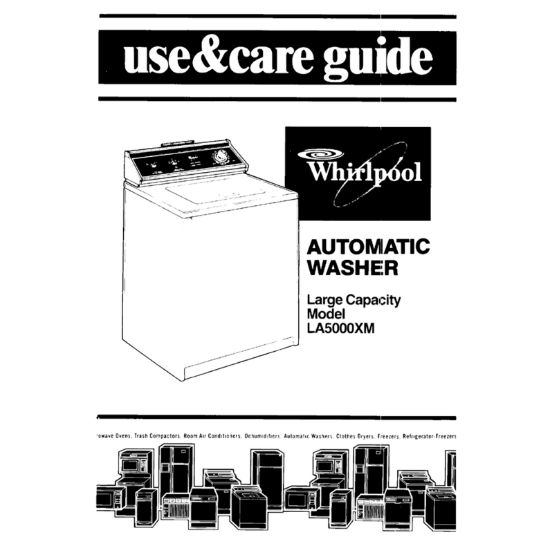 Whirlpool LA5000XM Use and care guide