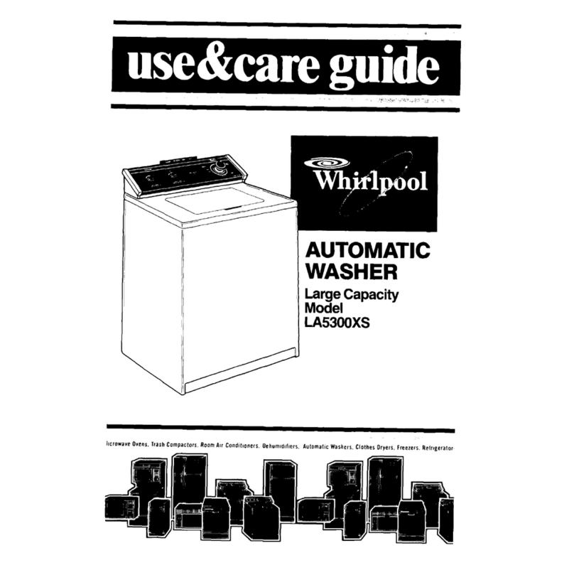 Whirlpool LA5300XS Use & care guide