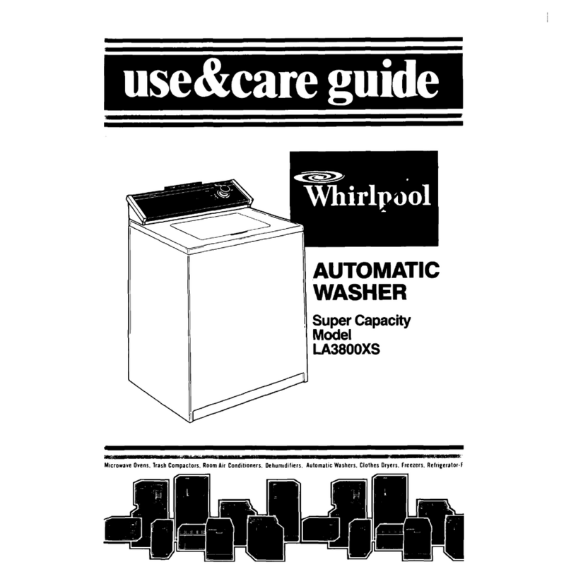 Whirlpool LA3800XS Use & care guide