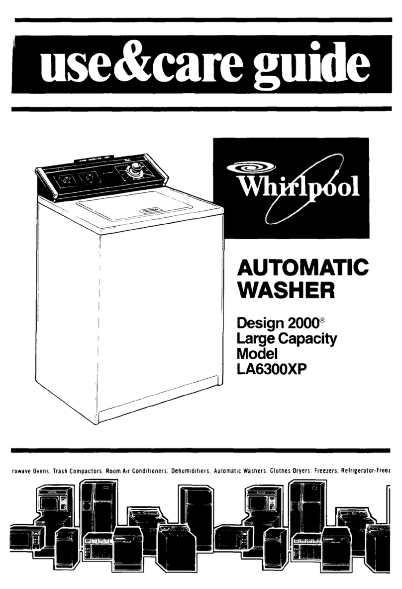 Whirlpool LA6300XP Use & care guide