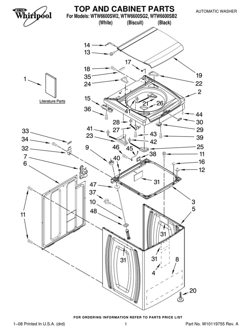 Whirlpool WTW6600SB2 User manual