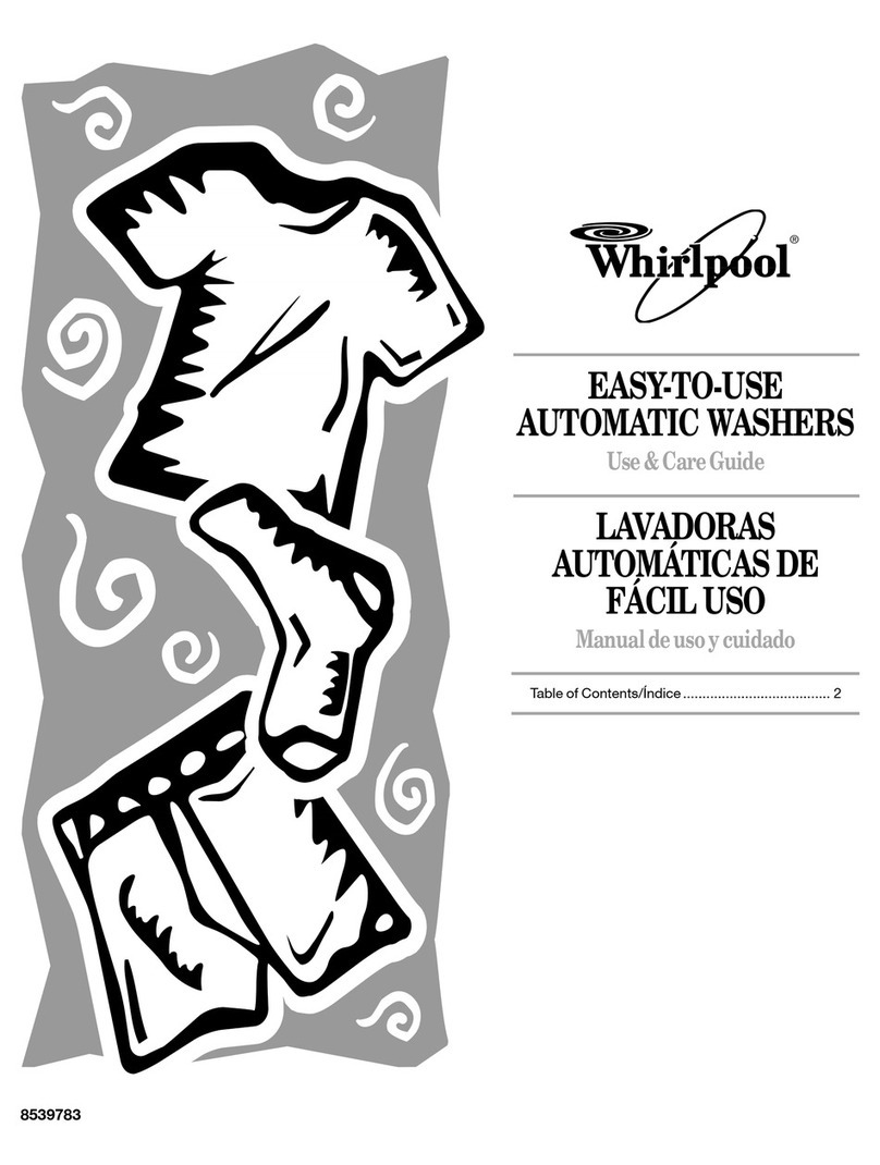 Whirlpool 2DLSQ8000JQ3 Use & care guide