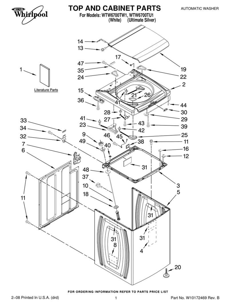 Whirlpool WTW6700TU1 User manual