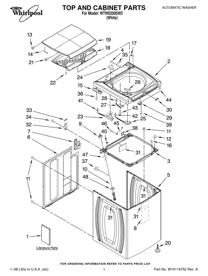 Whirlpool Cabrio WTW6200SW2 User manual