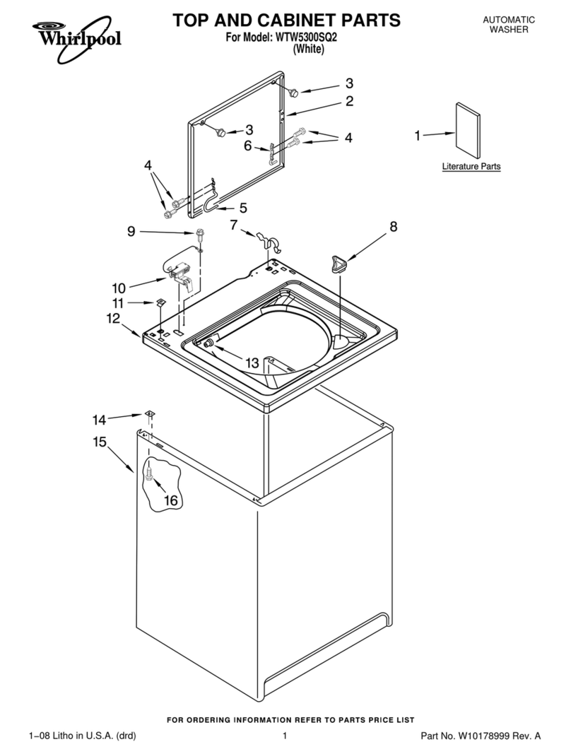 Whirlpool WTW5300SQ2 parts list