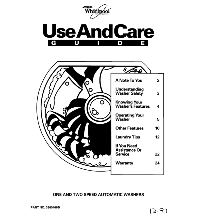 Whirlpool 8LSC6244BG0 Use and care guide