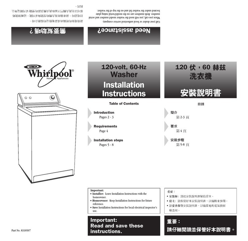 Whirlpool 8318507 installation instructions