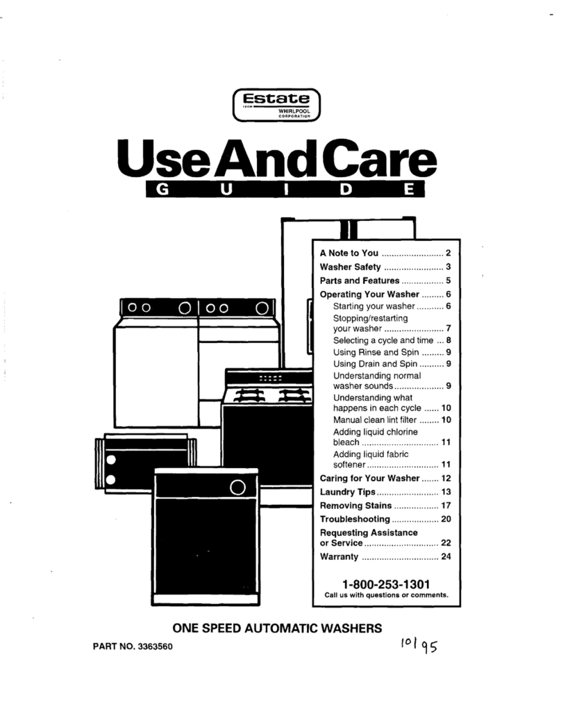 Whirlpool 3363560 Use and care