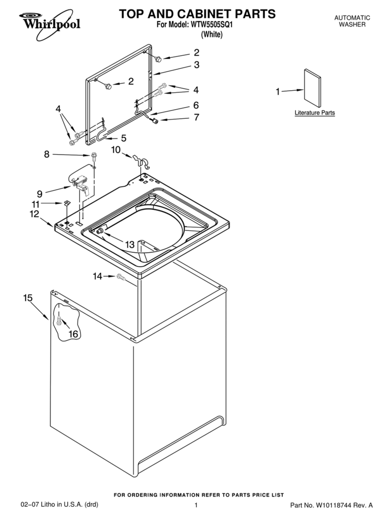 Whirlpool WTW5505SQ1 User manual Whirlpool WTW5505SQ1 User manual