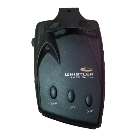 Whistler 1650 Series User manual Whistler 1650 Series User manual