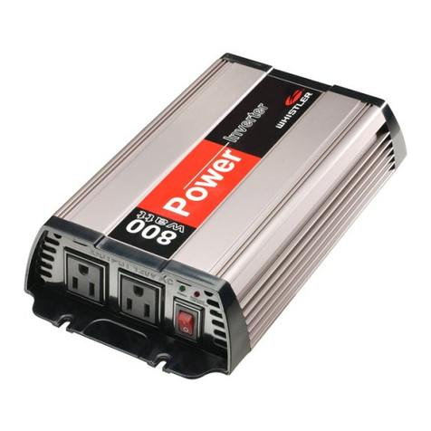 Whistler 800 WATT POWER INVERTER owner's manual