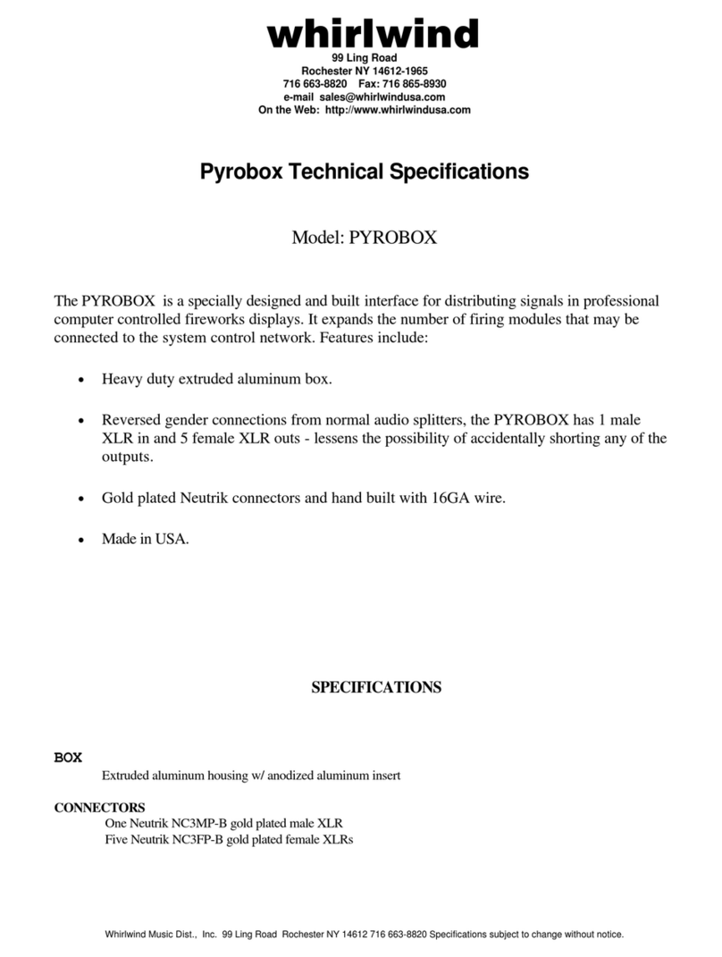 Whirlwind PYROBOX Technical specifications