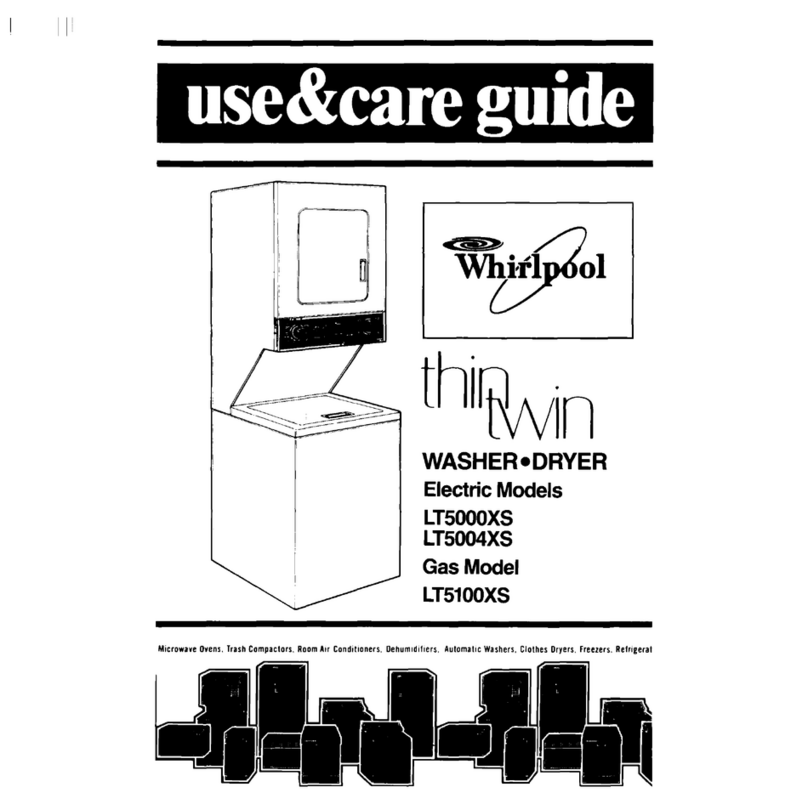 Whirlpool Thin Twin LT5000XS User manual