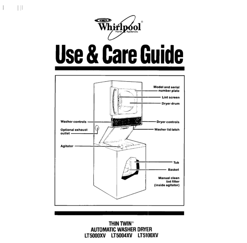 Whirlpool Thin Twin LT5000XV User manual