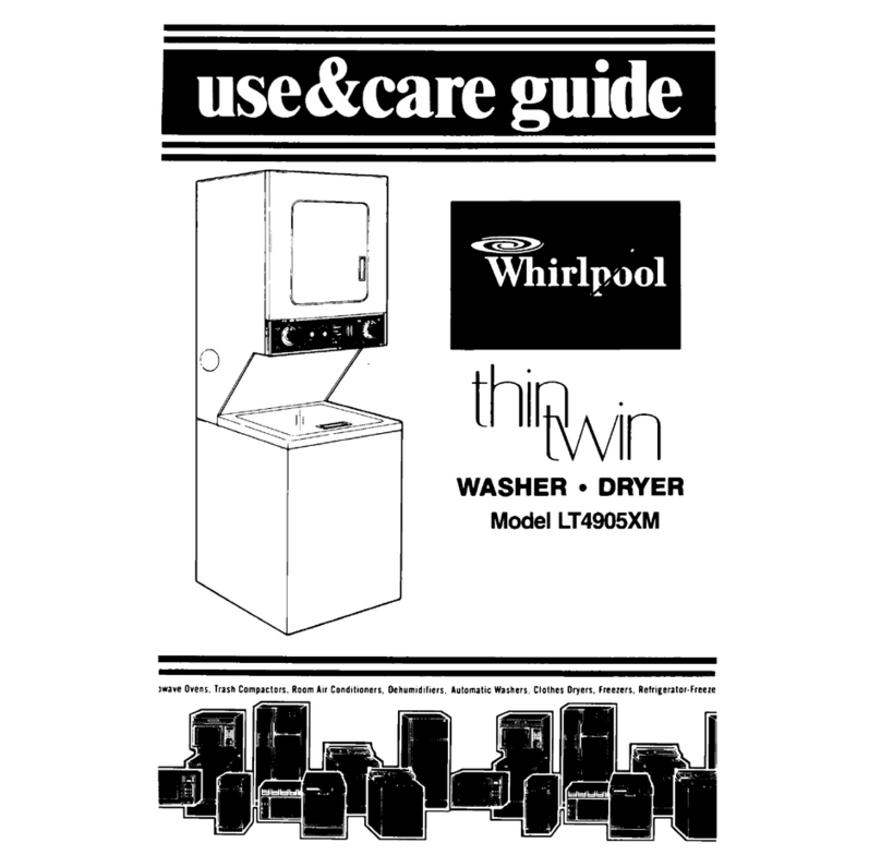 Whirlpool Thin Twin LT4905XM User manual