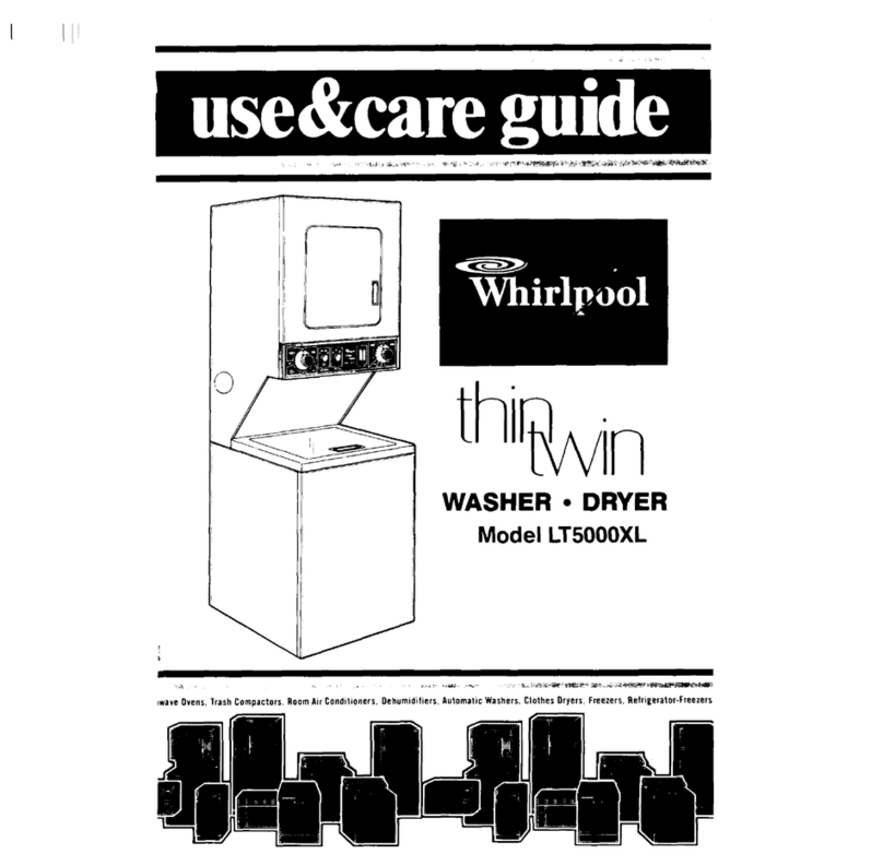 Whirlpool Thin Twin LT5000XL User manual