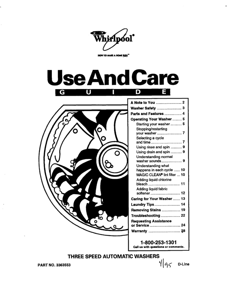 Whirlpool LSC9355DQ0 Use and care guide