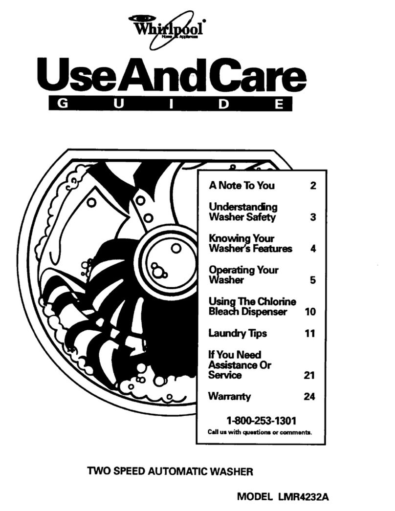 Whirlpool LMR4232A Use and care guide