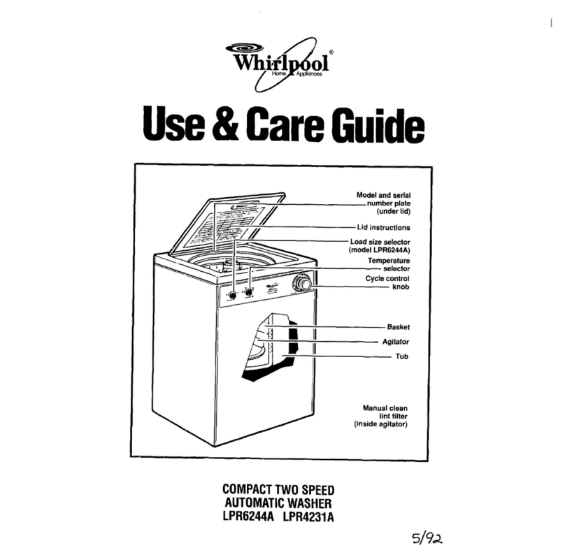 Whirlpool LPR4231A User manual
