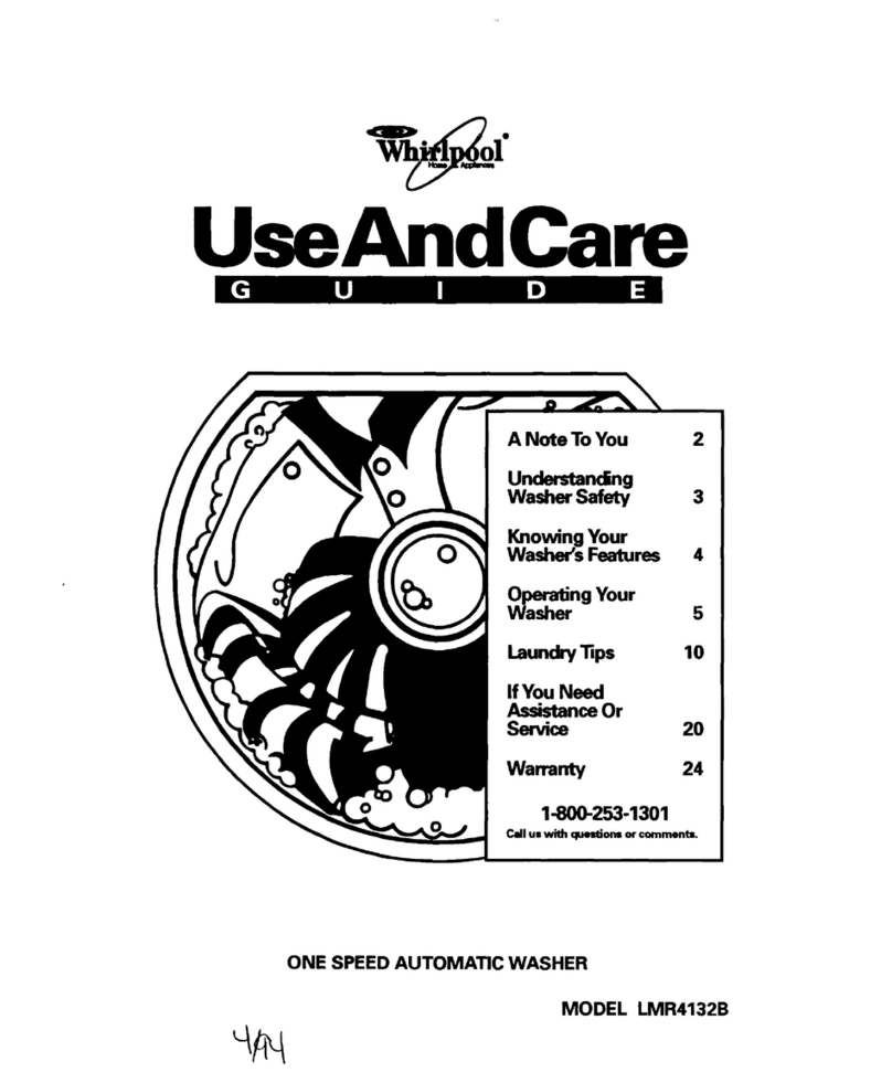 Whirlpool LMR4132B Use and care guide