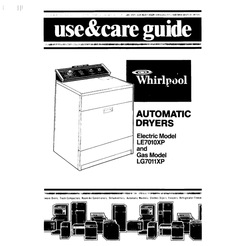 Whirlpool LE7OlOXP Use & care guide