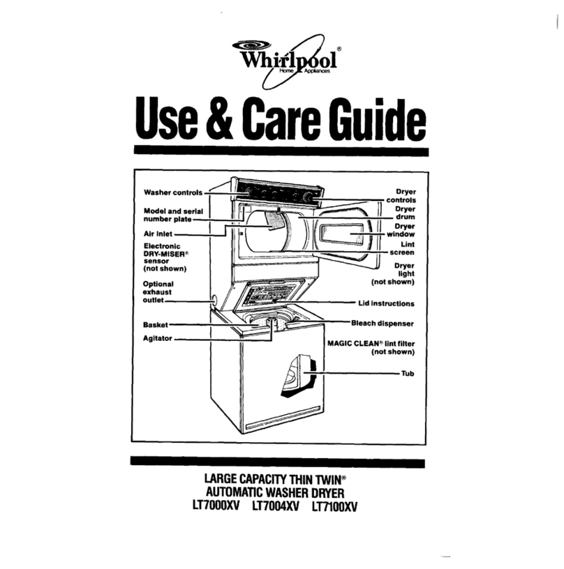 Whirlpool Thin Twin LT7000XV User manual