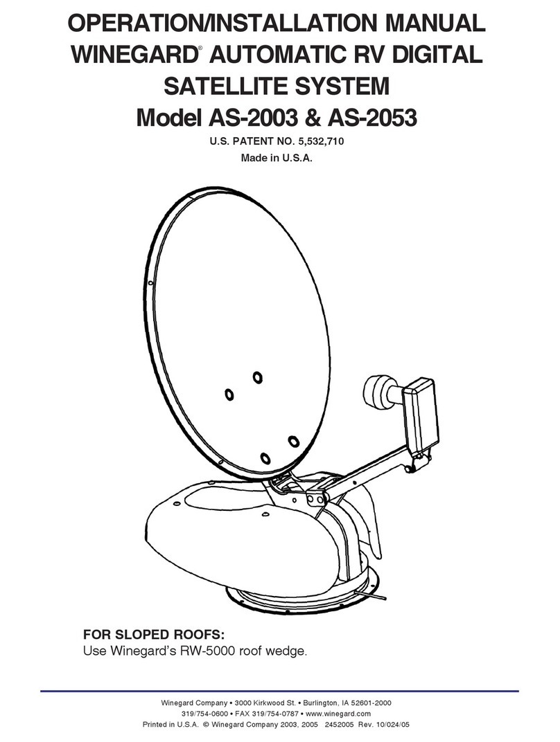 Winegard AS-2003 Operation & installation manual