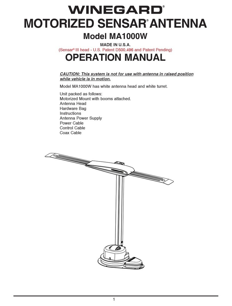 Winegard MA1000W Operation manual