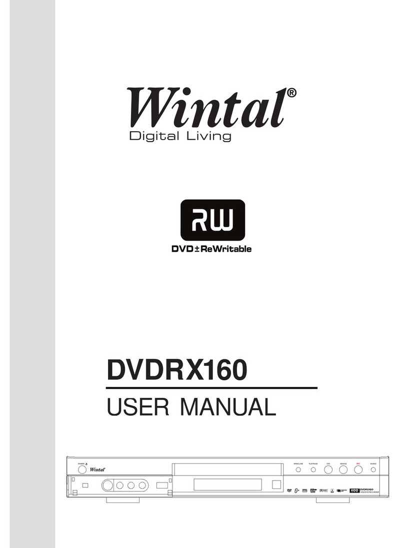 Wintal DVDR-X160 User manual