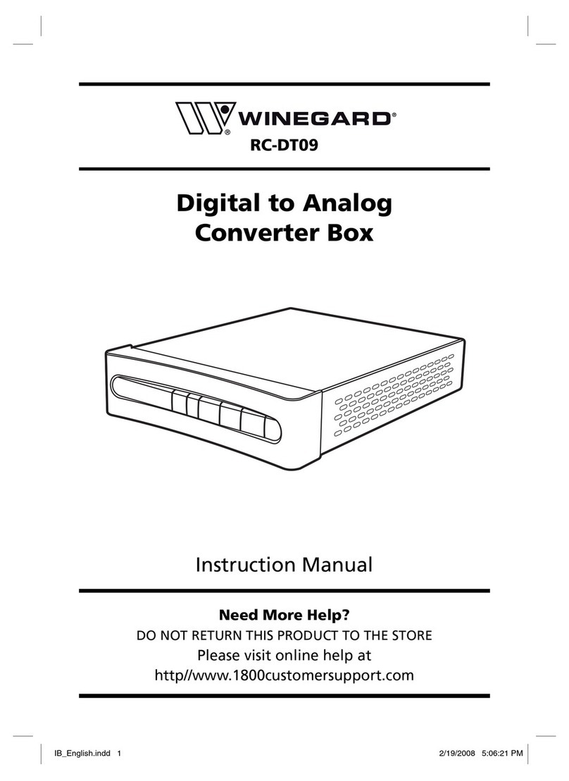 Winegard RC-DT09 User manual