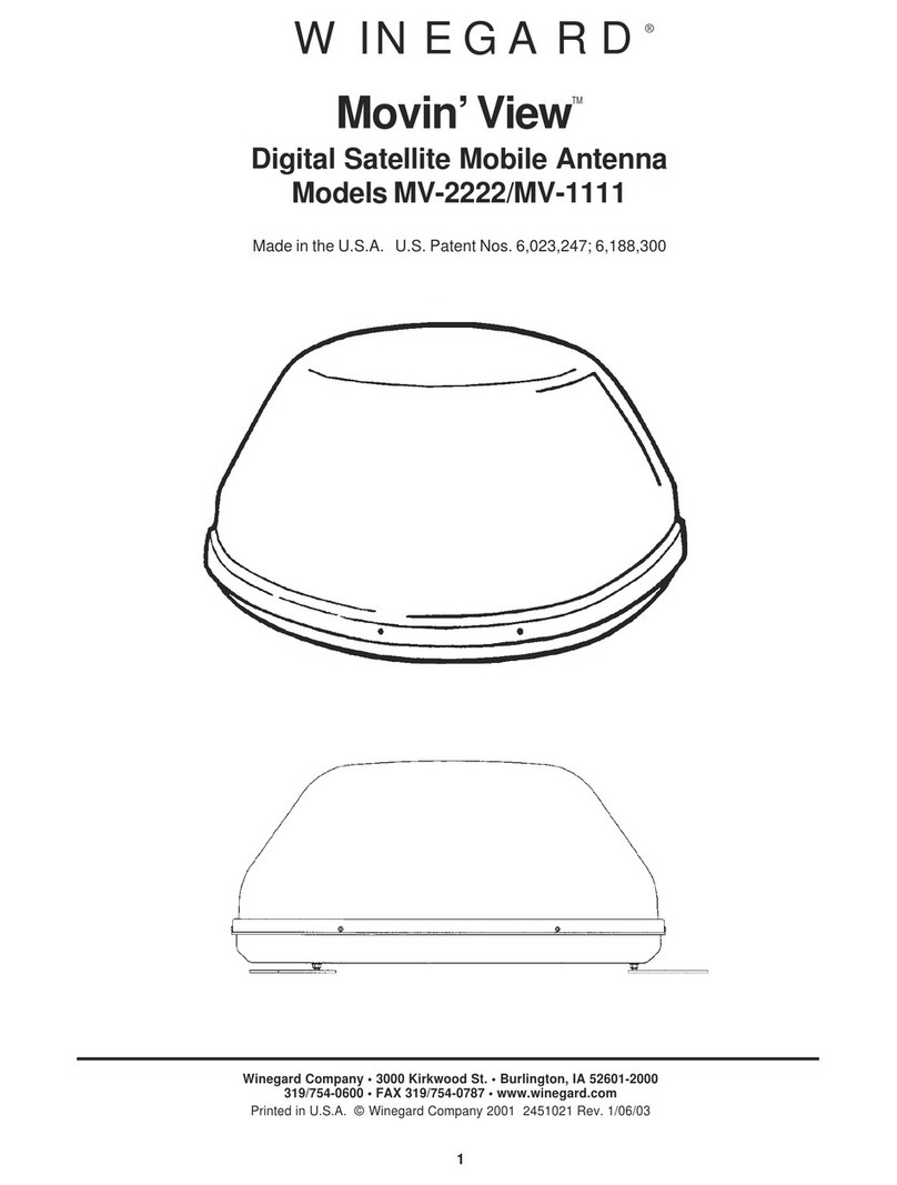 Winegard Movin' View MV-1111 User manual