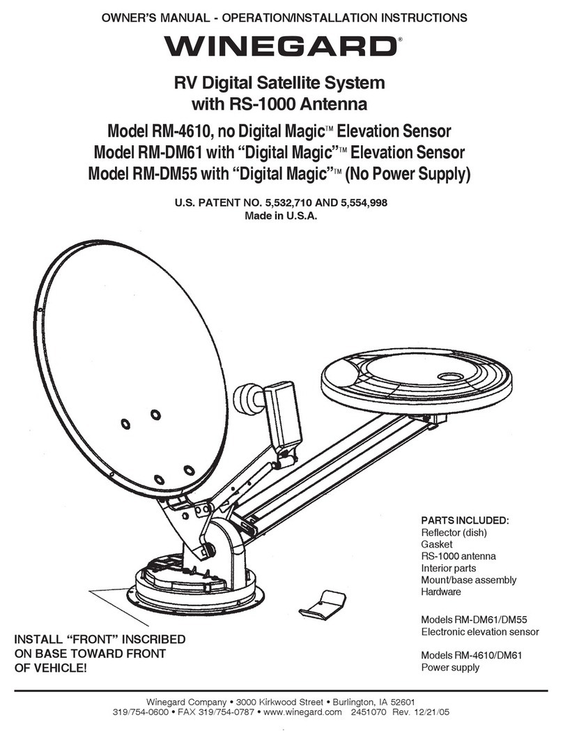 Winegard RM-DM61/DM55 User manual