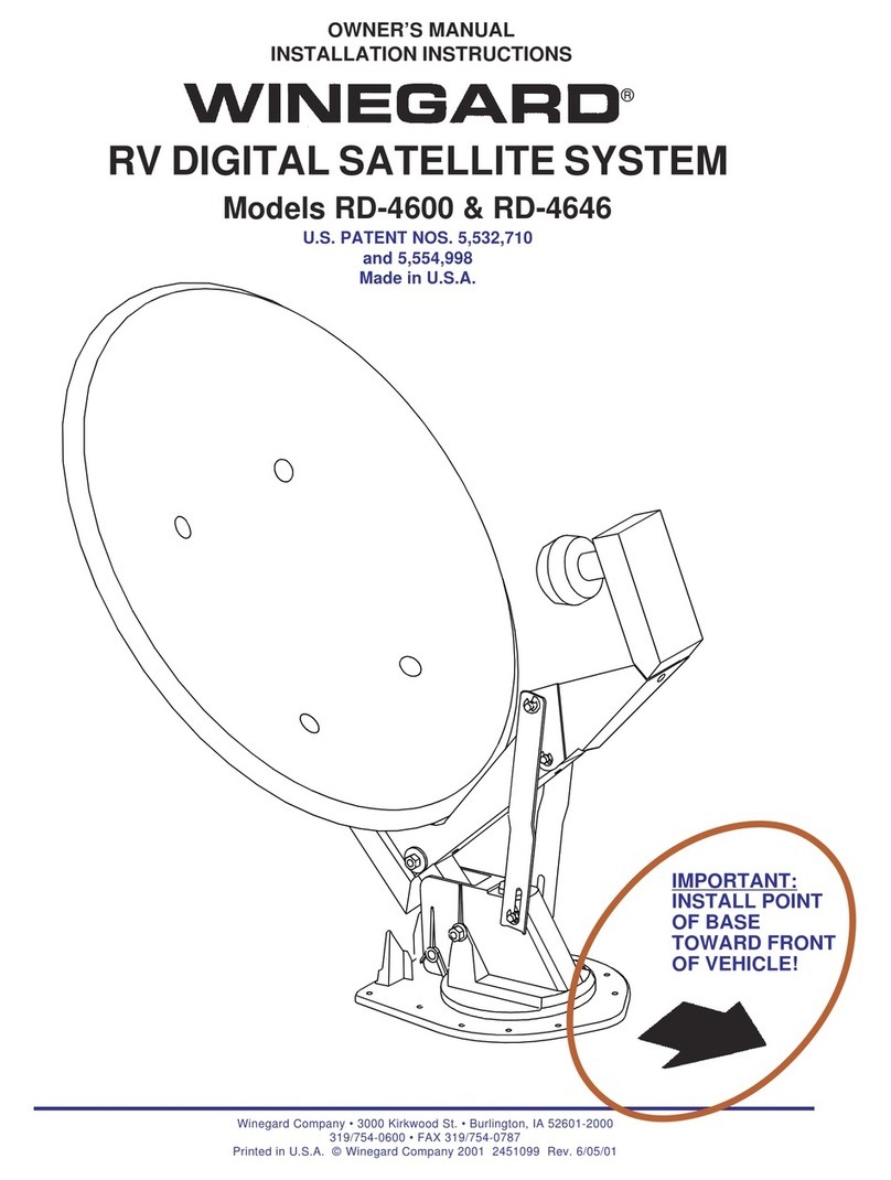 Winegard RD-4600 Owner's manual and installation instructions