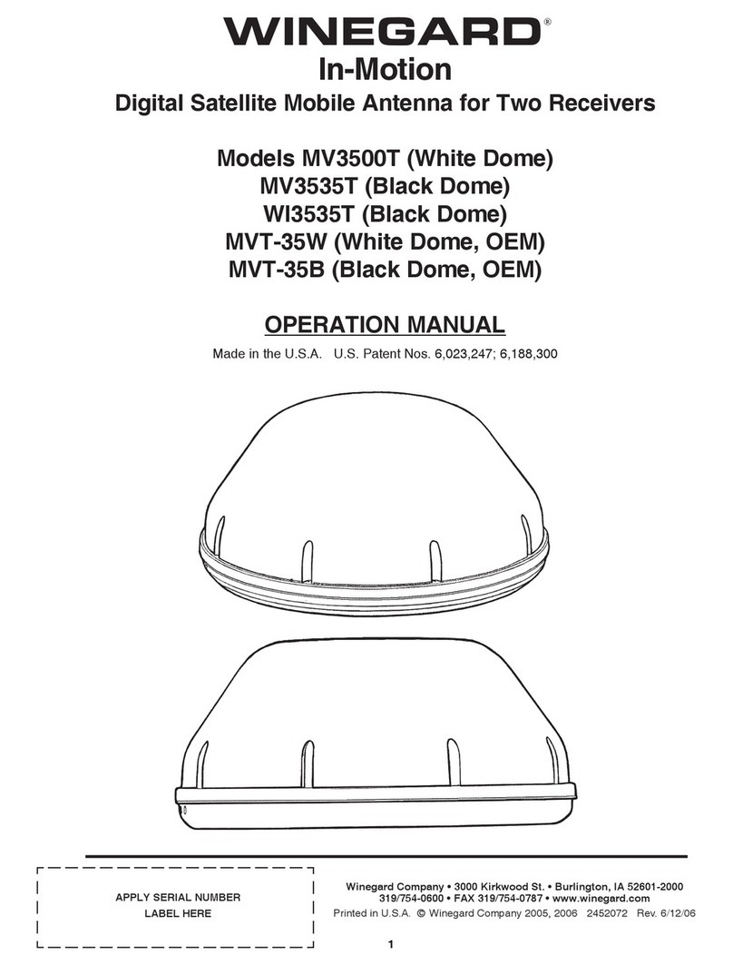 Winegard Movin' View MV3500T User manual