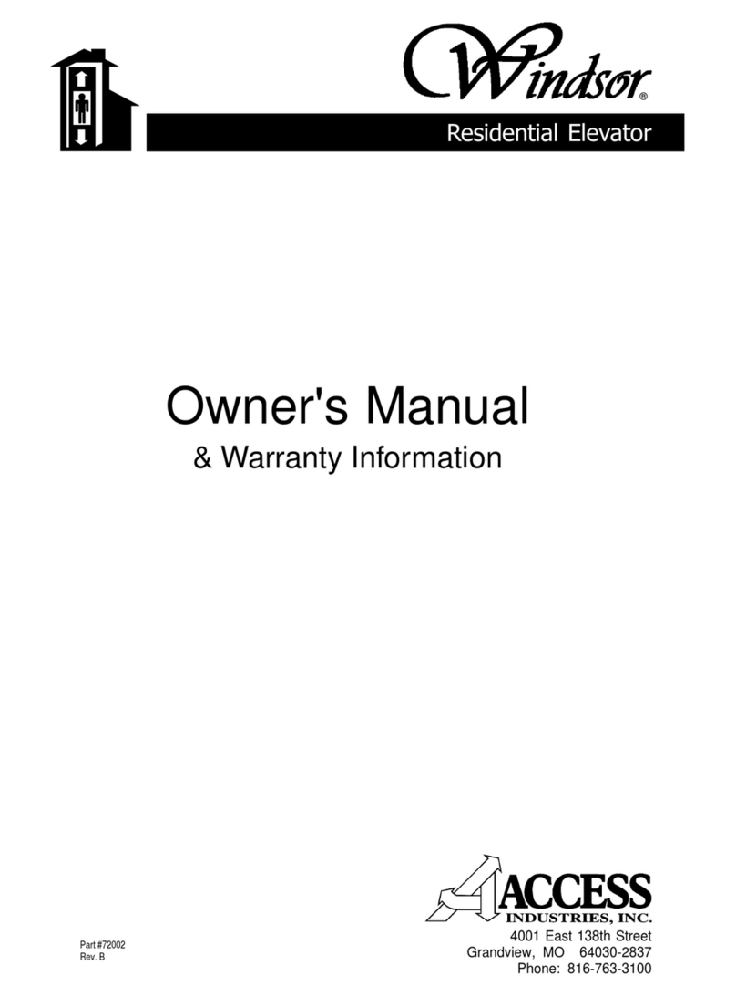 Windsor Elevator Owner's manual & warranty