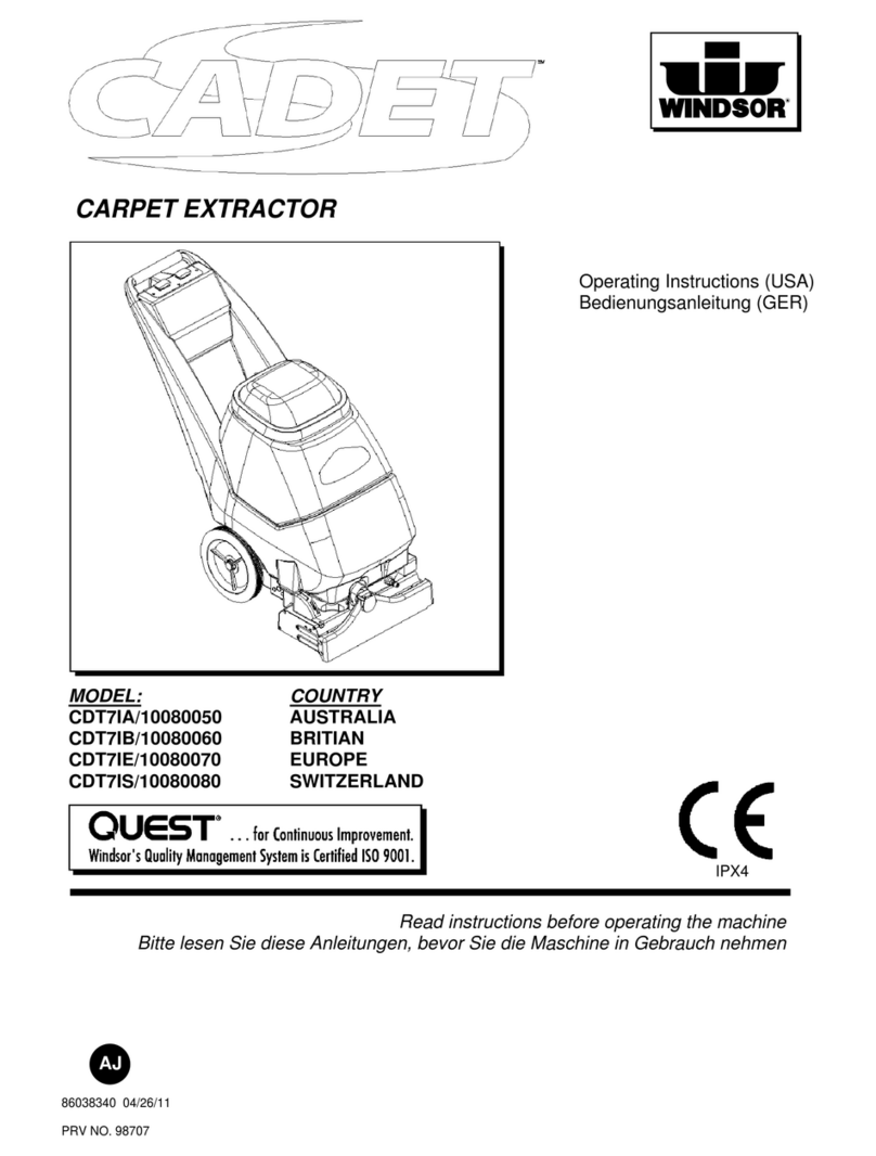 Windsor CDT7IB/10080060 operating instructions